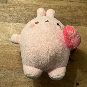 Molang Pink Stuffed soft Toy Plush Doll 25cm